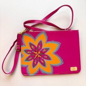 NEW Rosa Mexicano hand painted cross body purse or clutch